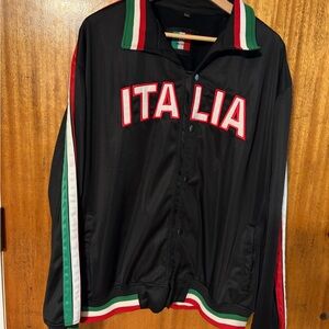 Black Italia Track Jacket TIAC Chicago